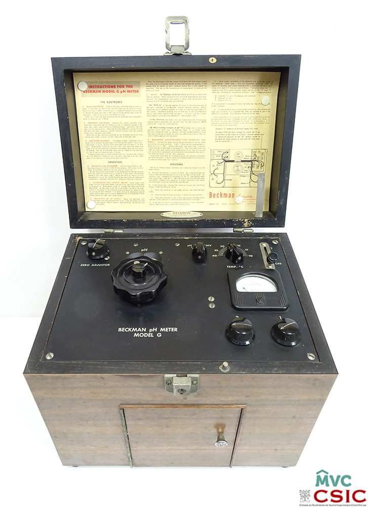 Medidor de pH Beckman. Patrimonio histórico del CSIC.