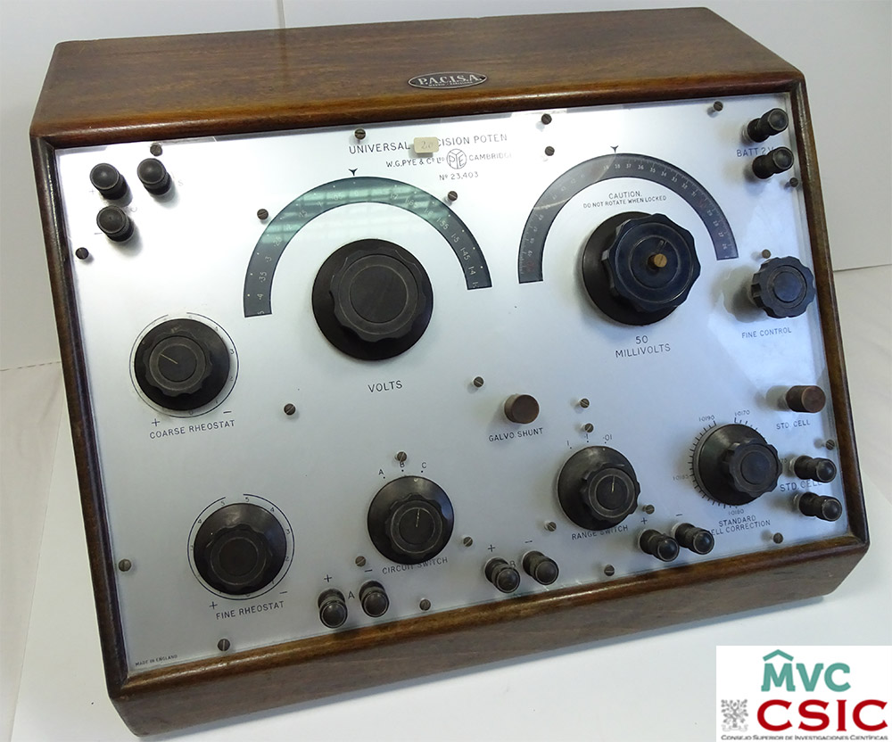 Potenciómetro universal de precisión. Patrimonio histórico del CSIC.