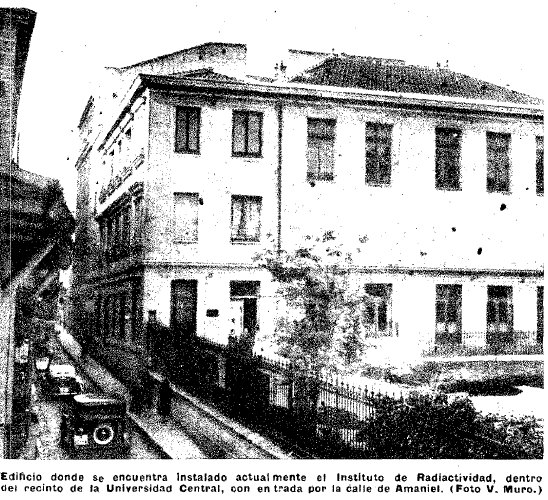 Instituto de Radiactividad de la calle Amaniel en Madrid