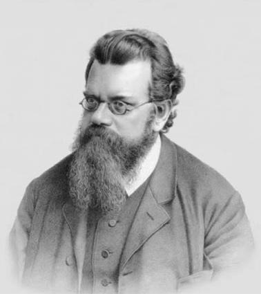 Ludwig Eduard Boltzmann en 1902 vía Wikimedia commons